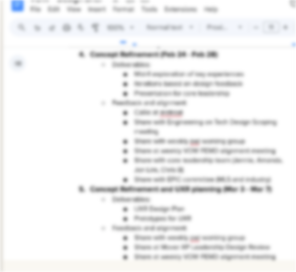 Teed up research & prototypes